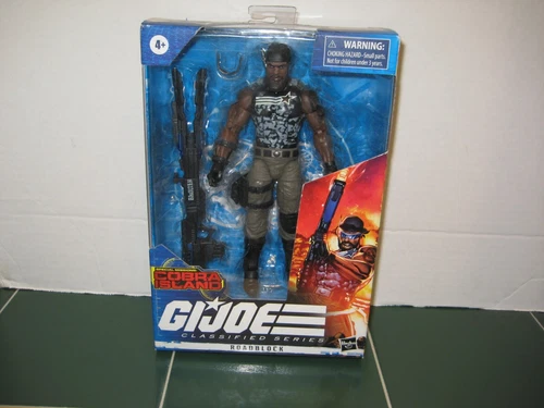 G.I Joe Exclusive RoadBlock Figure Cobra Island  Classified Series NEW