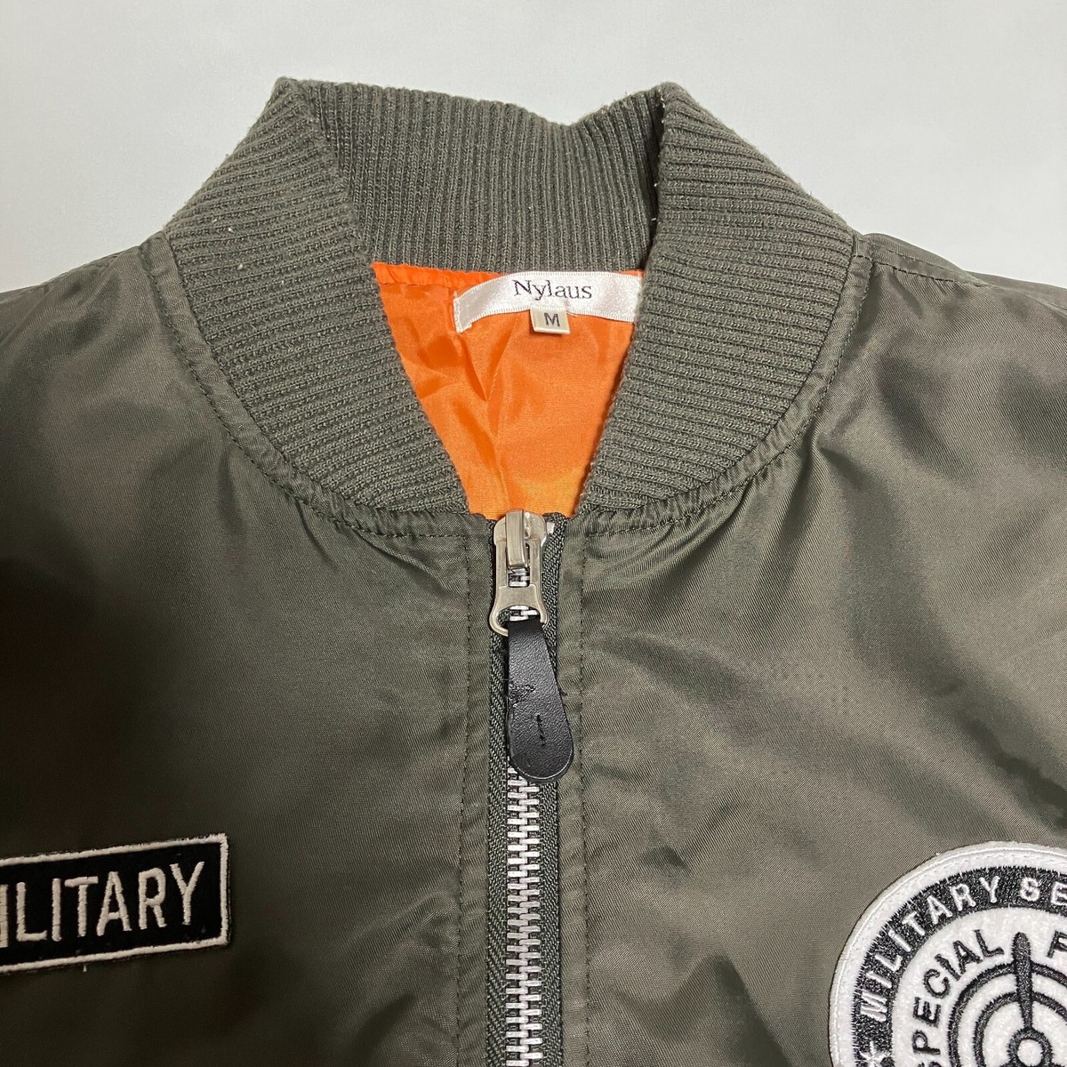 Nylaus Men's MA-1 Bomber Jacket Size M Khaki Japan Import | eBay Nylaus Men's MA-1 Bomber Jacket Size M Khaki Japan Import | eBay