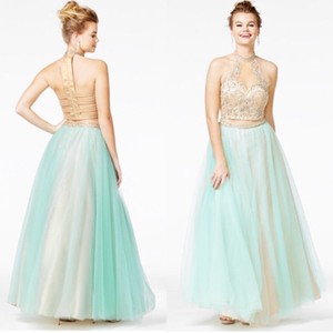 2 piece mermaid style prom dress
