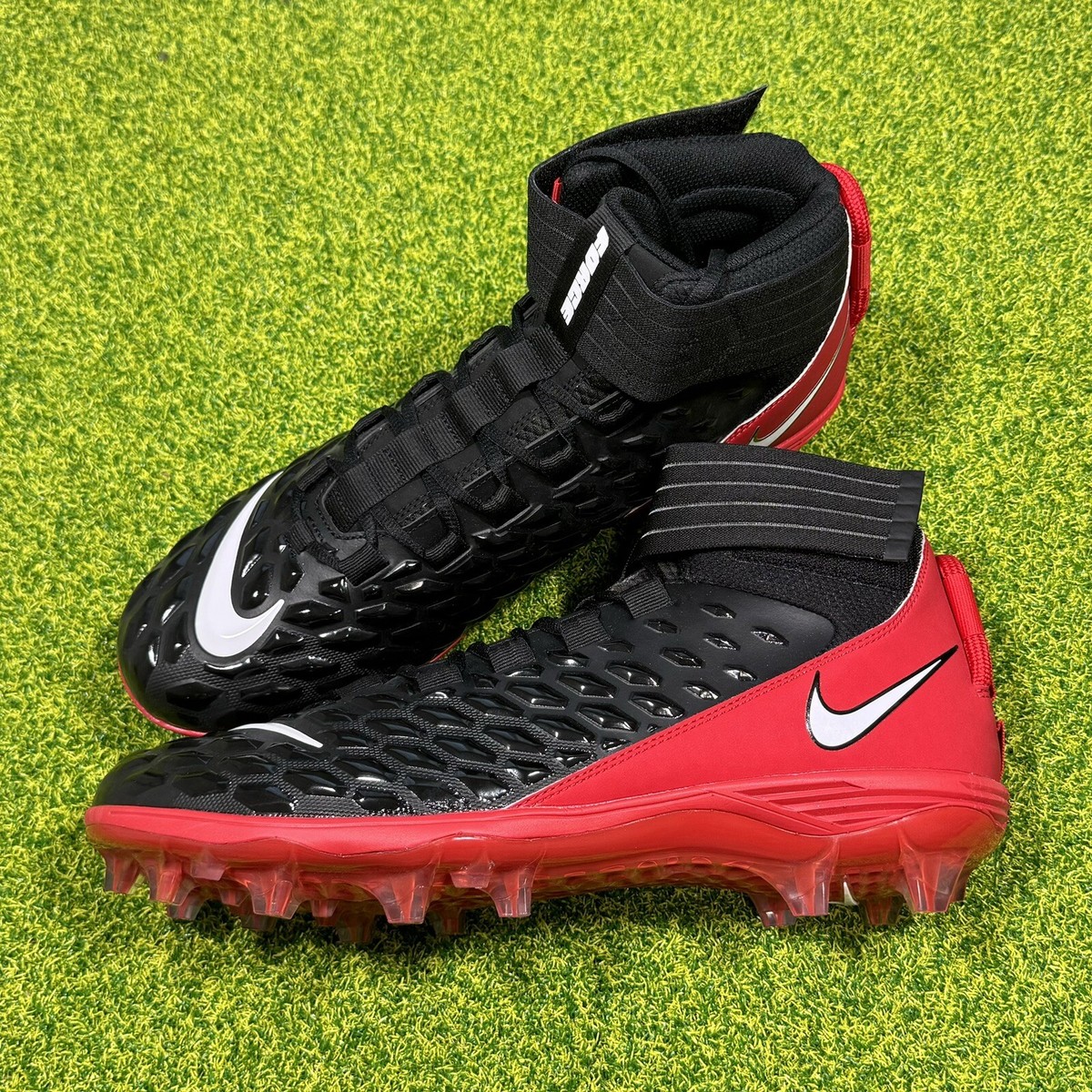 Nike Force Savage Pro 2 Mid Size 14 Football Cleats Black