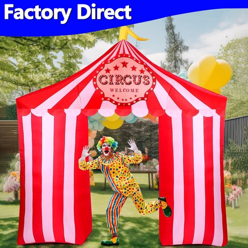 Carnival Circus Theme Party Decoration Inflatables Arch Tent Built in for Decor - Picture 1 of 7