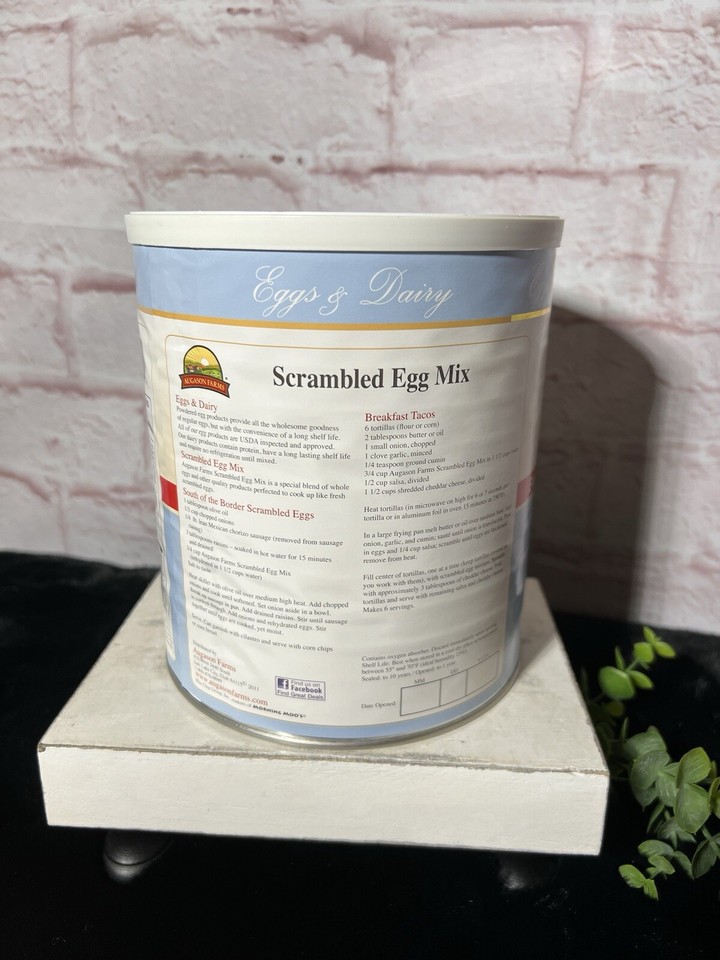 Augason Farms Freeze Dried Scrambled Eggs 10 Can Survival Food
