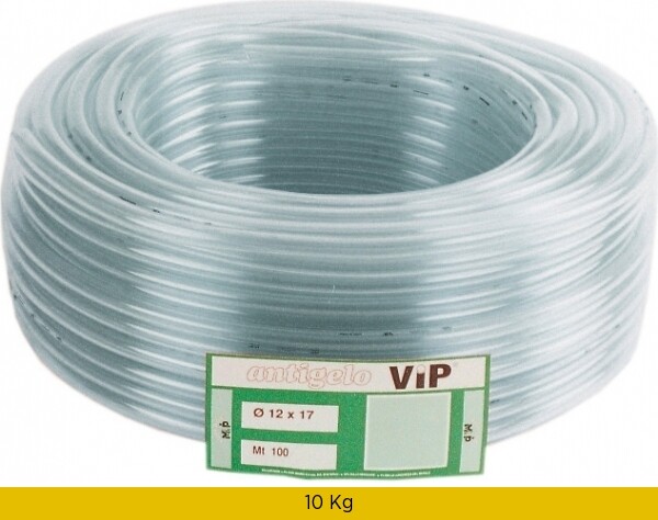 Tubo Antigelo per Livelli 10x14mm Rotolo 100mt PVC Trasparente Atossico