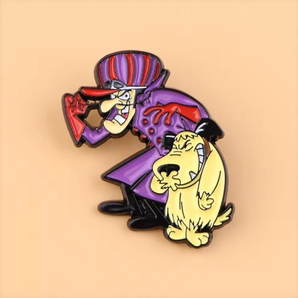 Wacky Races Dastardly and Muttley Pin Badge - 10% discount available