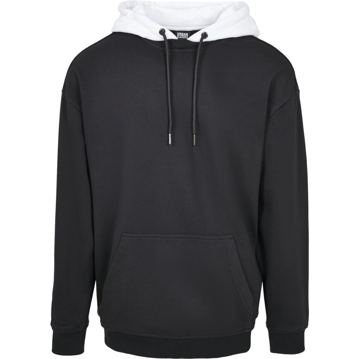 Urban Classics Oversized Hooded Crew Hoody Pullover Sweatshirt Kapuze Schwarz