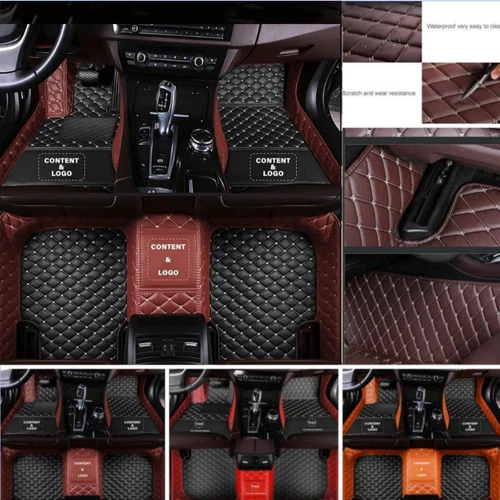 For Alfa Romeo Car Floor Mats Luxury Carpet Custom Waterproof Liners All Models - Foto 2 di 31