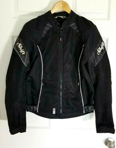 Shift Armored Motorcycle Jacket Textile Black Zip Pockets Women S Size Medium Ebay