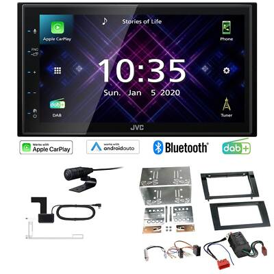 JVC Autoradio Apple CarPlay Android  DAB+ für Audi A4 2000-2006 Vollaktiv Bose