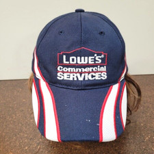 Lowe's Commercial Pro Services Blue Strapback Employee Uniform Baseball Hat Cap