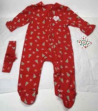 New Little Me My First Christmas Footie Sleeper with Headband 9 Mos