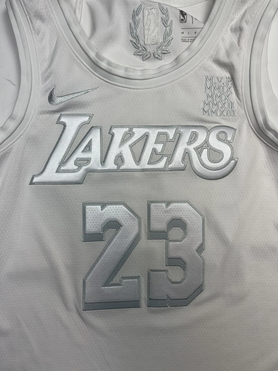 Nike NBA L.A. Lakers LeBron James Black MVP Swingman Jersey Black