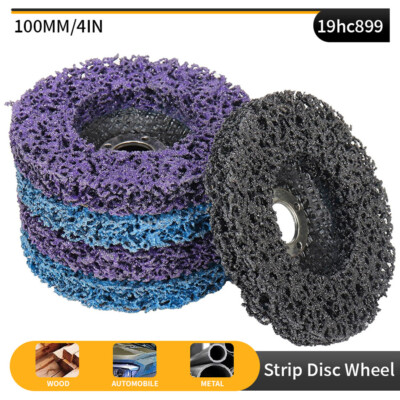 5 Pack - 4'' x 5/8'' Clean and Strip Discs Paint and Rust Removing Wheels