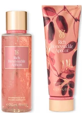 Set Victoria's Secret Rich Honeysuckle Apricot Body mist Perfume & Body Lotion