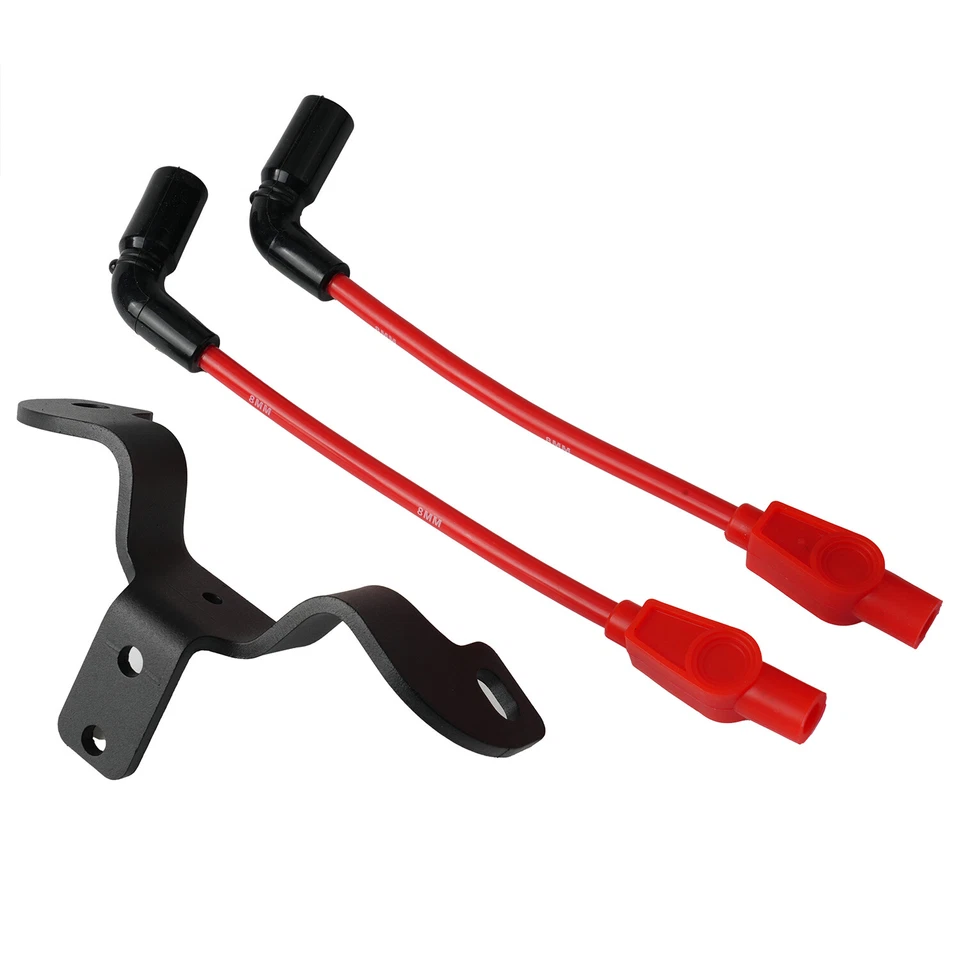 Kit de reubicación de bobina y encendido 2007-22 para Harley Davidson Sportster cables rojos Foto 4 de 4