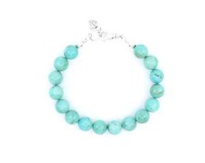 Men's 10mm Aqua Blue-Green Kingman Turquoise Bracelet Bold Southwestern