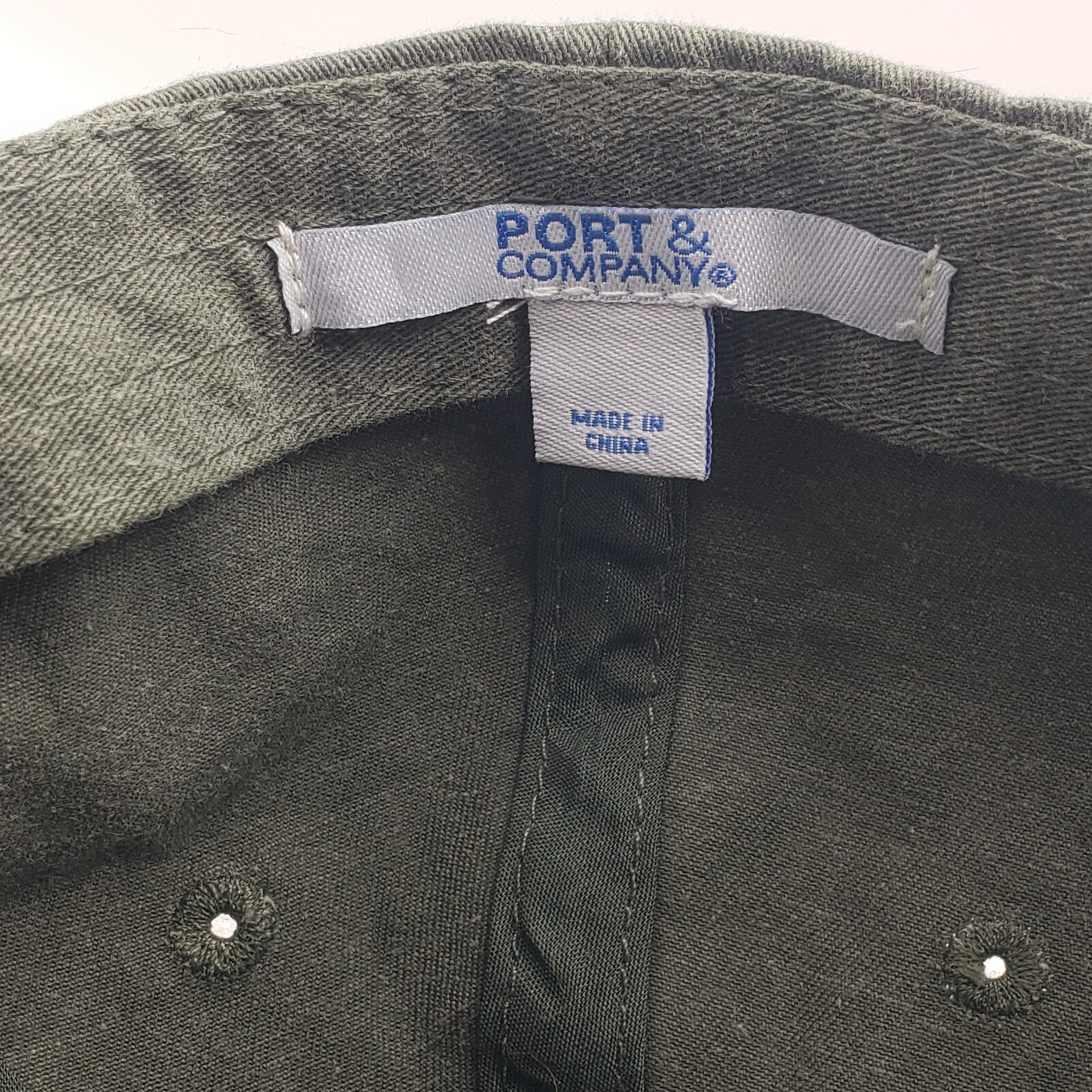 Port & Company Baseball Cap Unisex Onesize Green The Real World Spooner Island