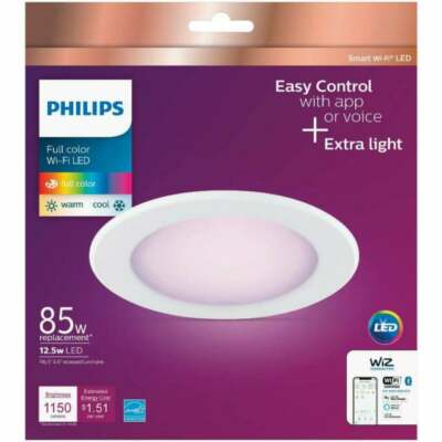 Philips 85W LED Smart Wi-Fi Downlight Kit - White