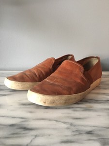 frye dylan slip on cognac