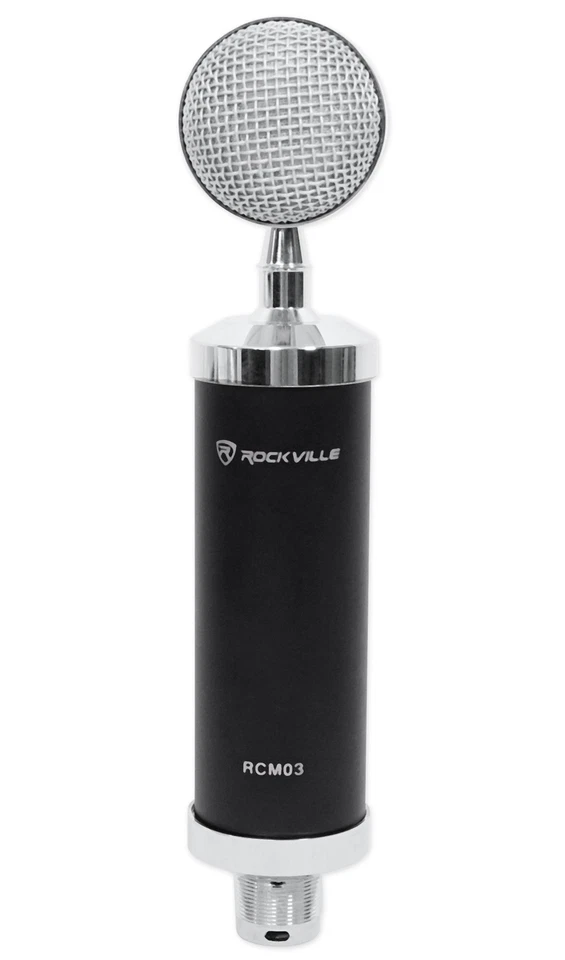 Rockville RCM03 Pro Studio Recording Condenser Microphone Mic+Shock Mount+Stand - Image 4 of 4