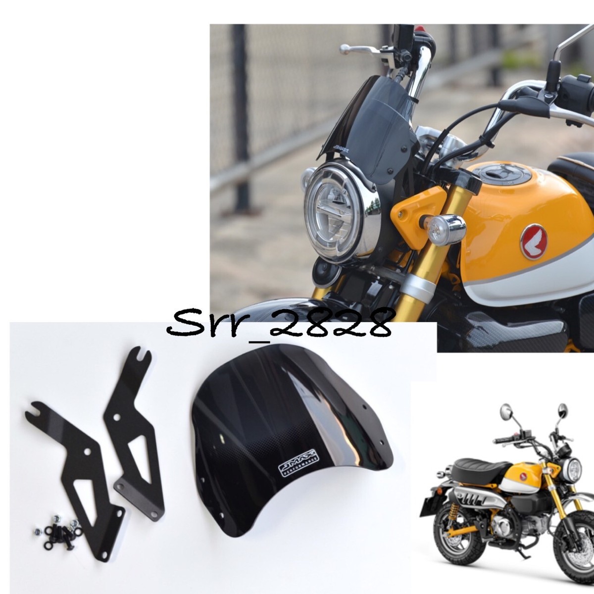 JMAX Meter Windshield Headligh Wind Screen FOR Honda Z125