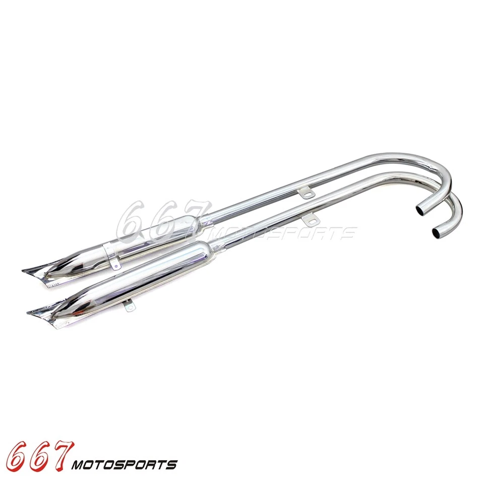 Tubo silenciador escape cola de pez moto completo para BMW R12 R71 M1 M72 MT12 Foto 3 de 4