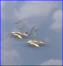 Aztec Piper Earrings Aircraft Airplane Plane 99's Aviatrix Made in the USA