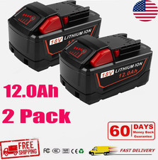 2X Battery For Milwaukee for M18 18V Extended Capacity Lithium 12.0AH 48-11-1860