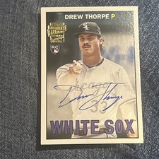 MLB Baseball Chicago White Sox 25 Topps Archives Drew Thorpe 67FFA-DT RC Auto 