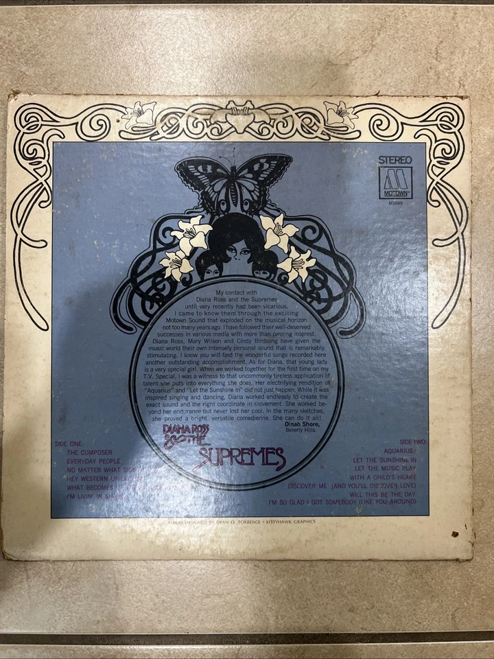 Diana Ross and The Supremes Let The Sunshine In Vinyl LP US Import - Rare MS689 - Image 2 of 3
