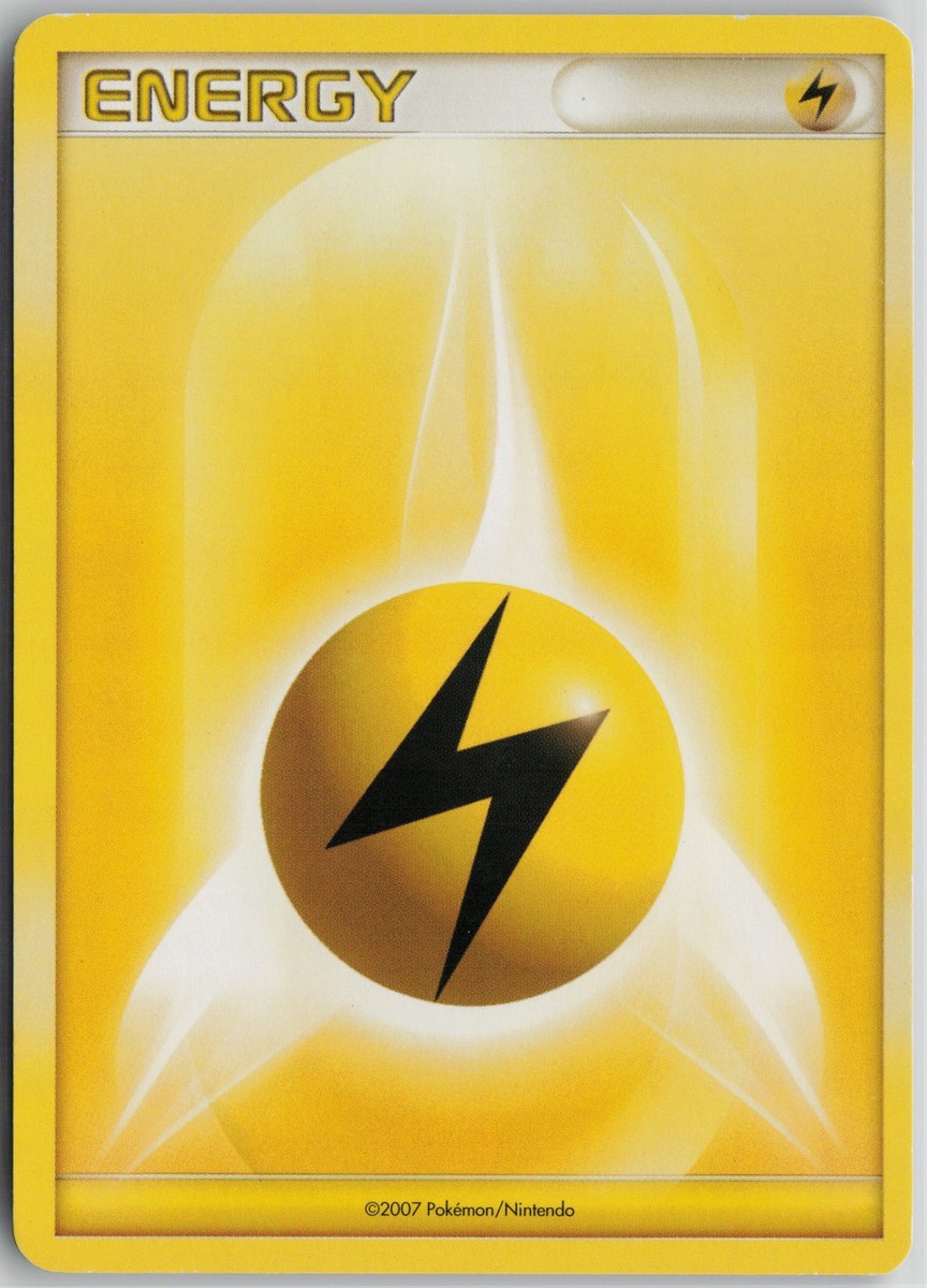 Pokemon Lightning Energy (2007 Unnumbered D/P Style Non-Holo