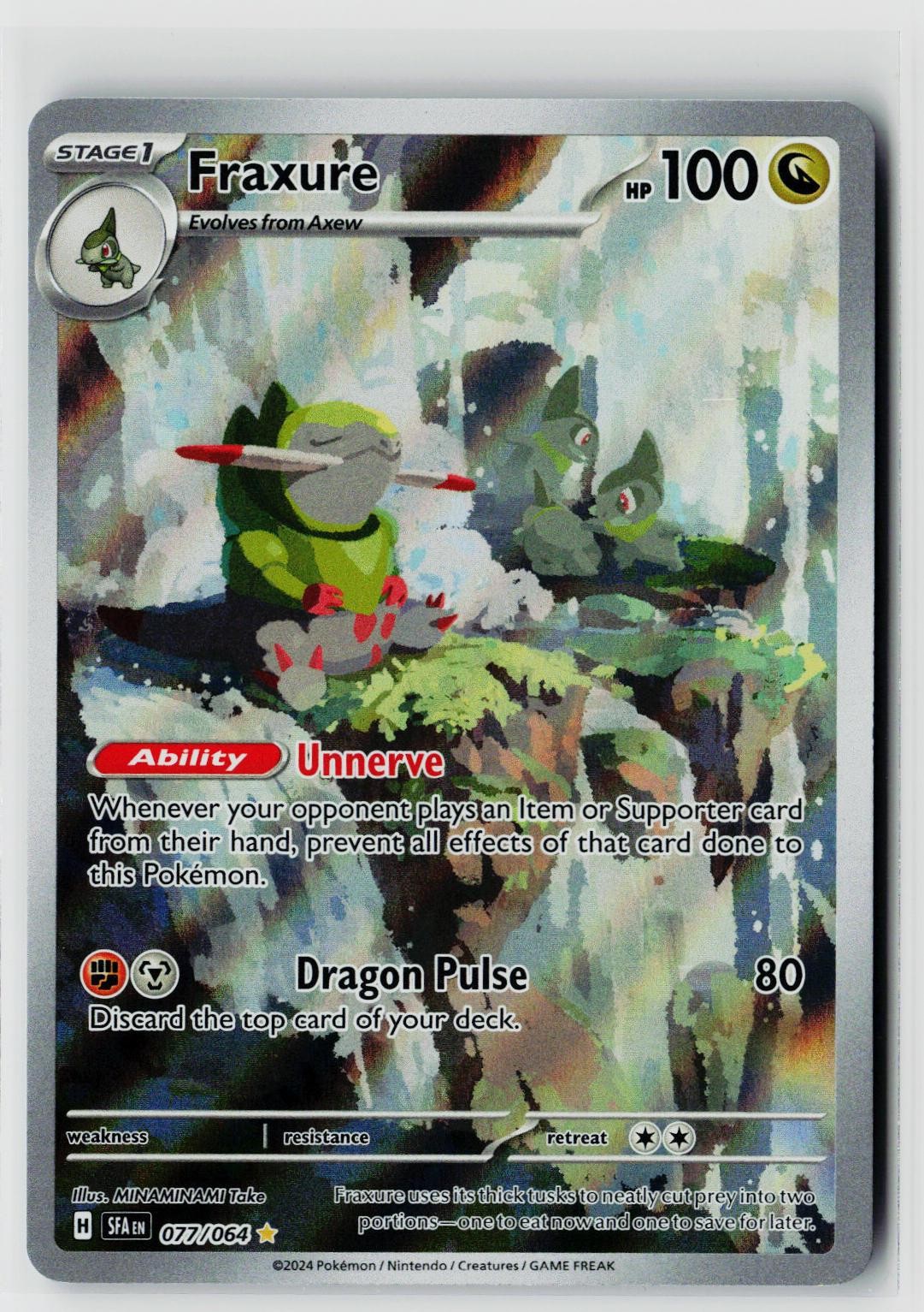 Pokemon SV: Shrouded Fable #077/064 Fraxure