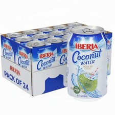 Iberia Coconut Water With Pulp, 10.5 Fl Oz Pack of 24 