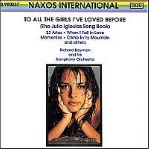 To All the Girls I've Loved Before: Julio Iglesias Song Book (CD) Album
