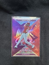 2025 James Wood Panini Crusade RC Crusade Insert #78 Purple Prizm /99 Hot SSP!