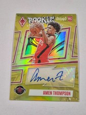 2023-24 Amen Thompson Phoenix Rookie Signs Gold Auto RC #32/35