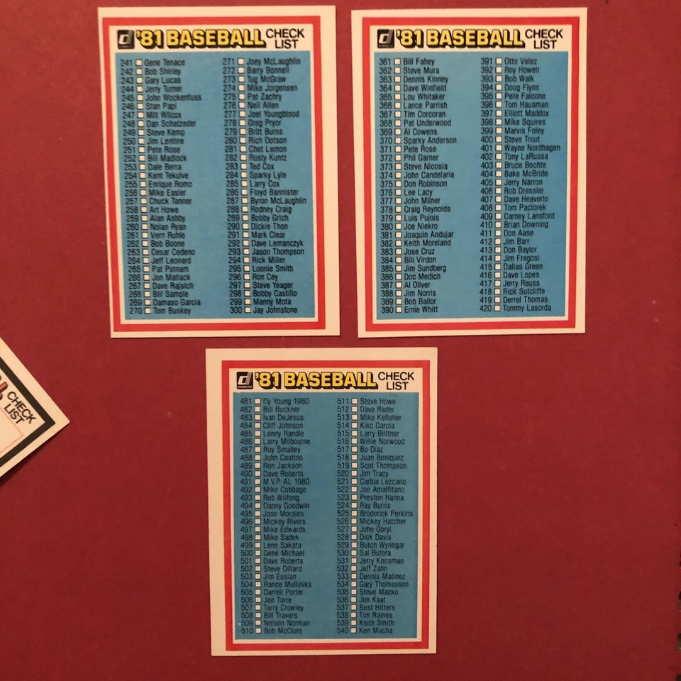 1981 Donruss Baseball Complete Set #1-600 - Image 3 of 4