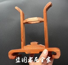 Peach Wood Sword Display Rack Knife Blade Dagger Cane Gun Holder Upright Stand