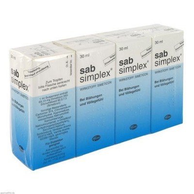 SAB simplex Suspension zum Einnehmen 4X30 ml PZN 2702054