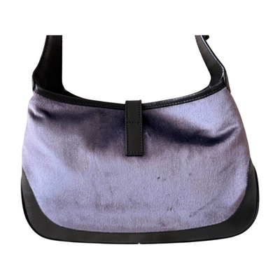 Vintage Gucci Jackie Tom Ford Era Shoulder Bag Hobo Velour Leather
