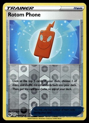 Rotom Phone 064/073 Uncommon Champion's Path Pokemon Reverse Holo Near Mint