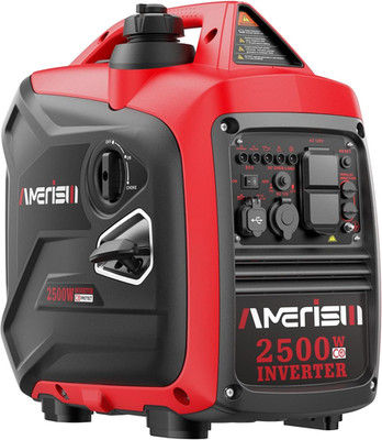 2500-Watt Gas Powered Portable Inverter Generator for Home Use - Super Quiet Lig