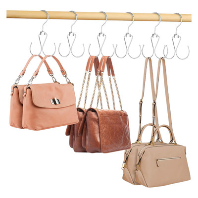 purse hanger bag organizer for closet rotating holder heavy duty 6 pack