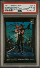 2022 Panini Optic Desmond Ridder Downtown PSA 10 #16/25 Black Pandora Pop 2! RC