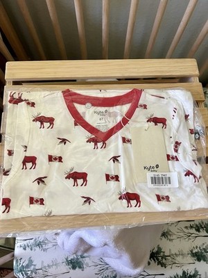 *New In Bag* Kyte Baby 6T Toddler V-Neck In True North (Canadian, Moose