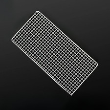 Stainless Steel Grill Net Portable Lightweight Rectangle for Camping Picnic BBQ