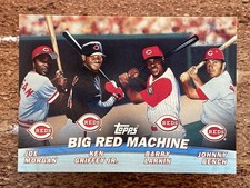 Joe Morgan Ken Griffey Jr Barry Larkin Johnny Bench 2001 Topps Combos #TC7 Reds