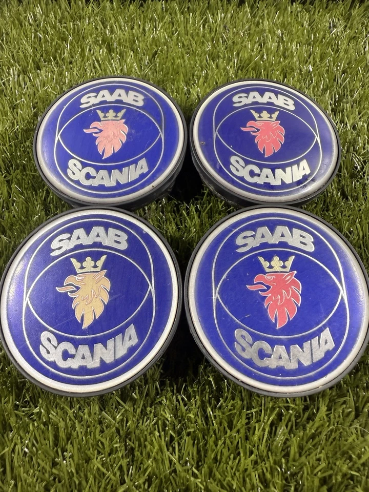 Tapacubos central rueda SAAB 9-3 9-5 93 95 900 9000 OE 12802437 4 piezas Foto 3 de 4