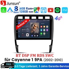 8Core Android 14 DAB+ Für Porsche Cayenne 1 9PA 2002-2010 Autoradio GPS Carplay