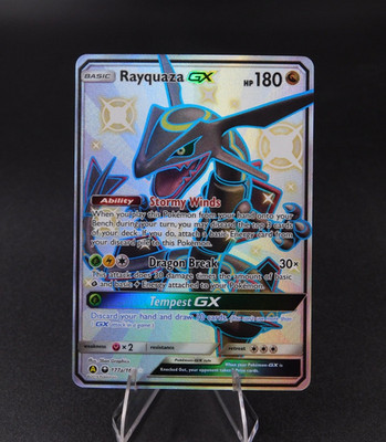 Pokemon TCG Rayquaza GX 177a/168 Alternate Art Shiny Card Hidden