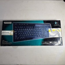 Logitech Bluetooth Cordless MediaBoard Pro for Playstation 3 PS3 New-Open Box